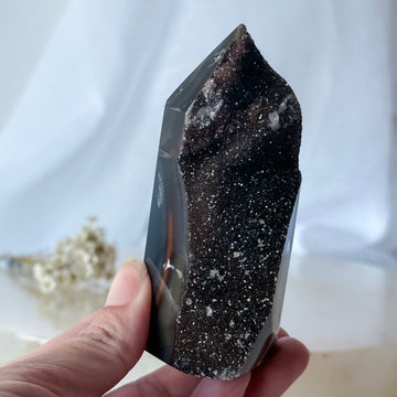agate druzy point 13