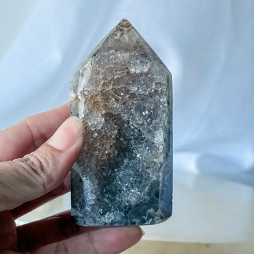 agate druzy point 15