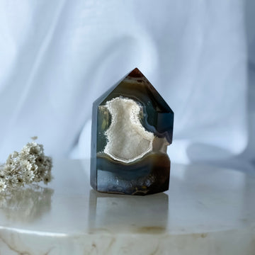 agate druzy point 17