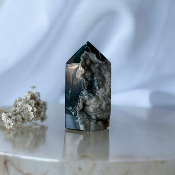 agate druzy point 18