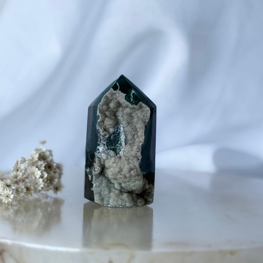 agate druzy point 18