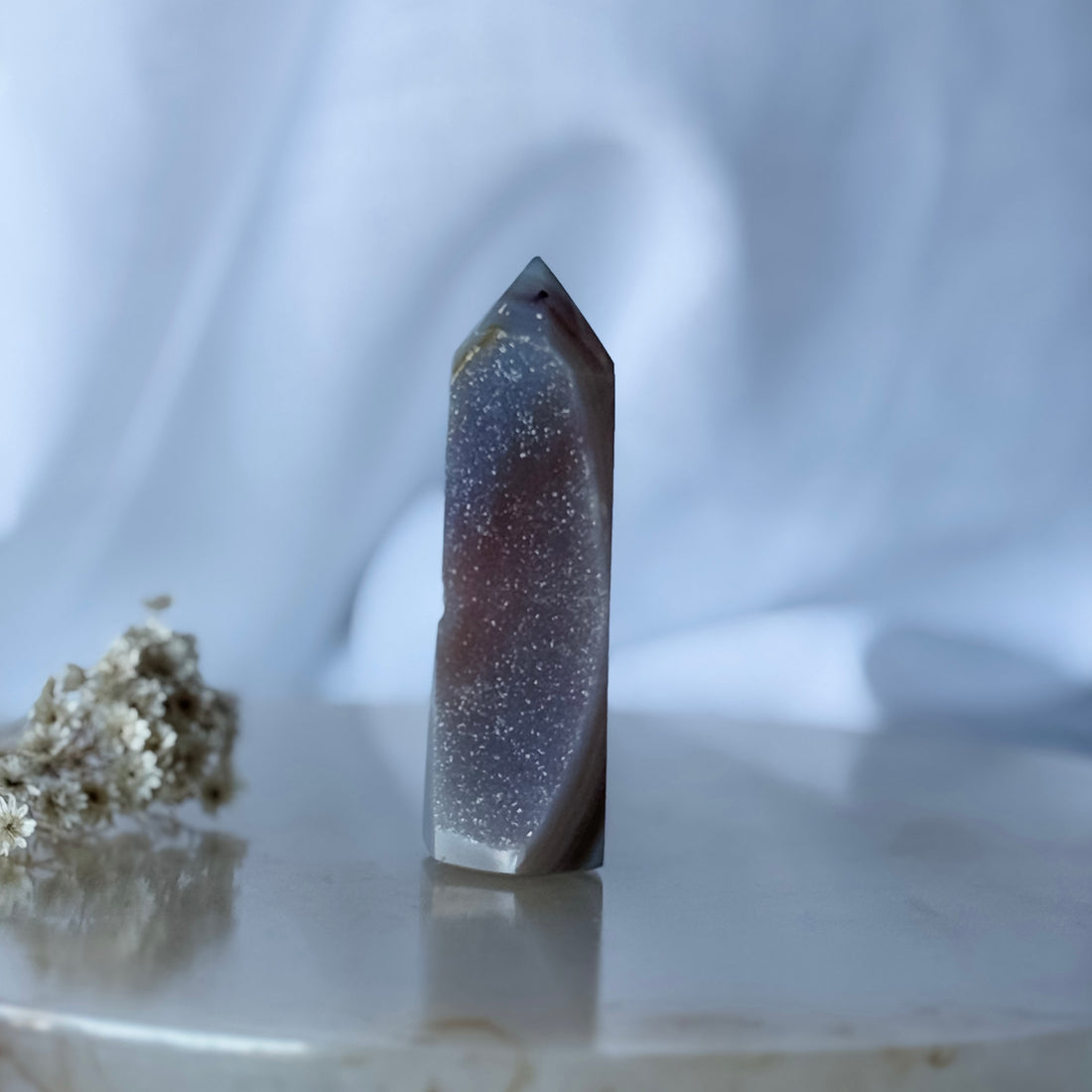 agate druzy point 19