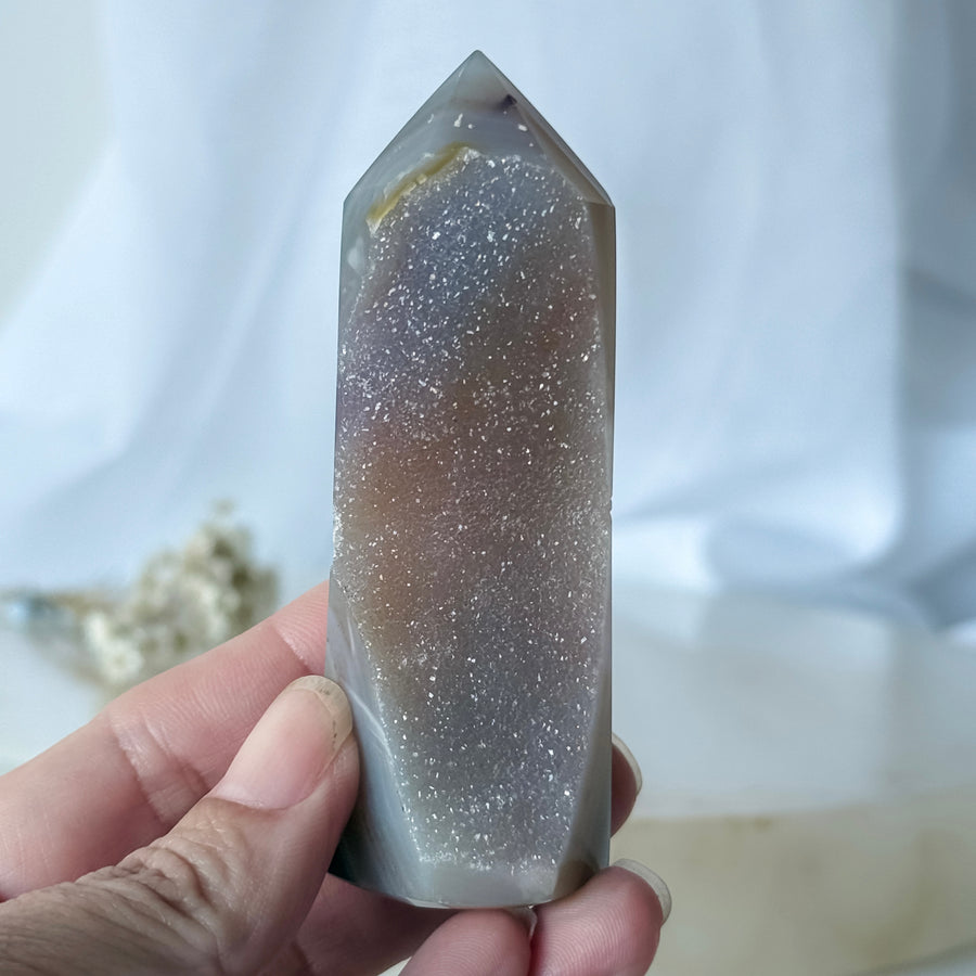 agate druzy point 19