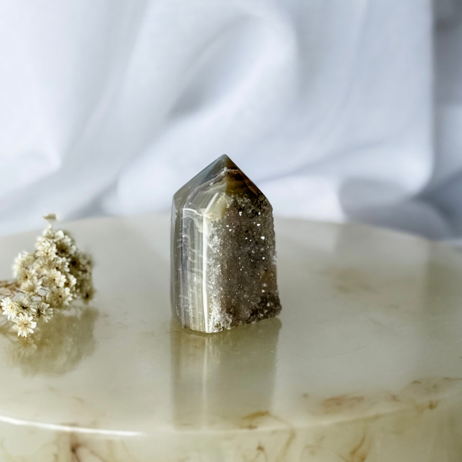 agate druzy point 21
