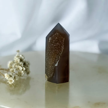 agate druzy point 22