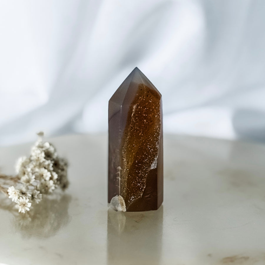 agate druzy point 22