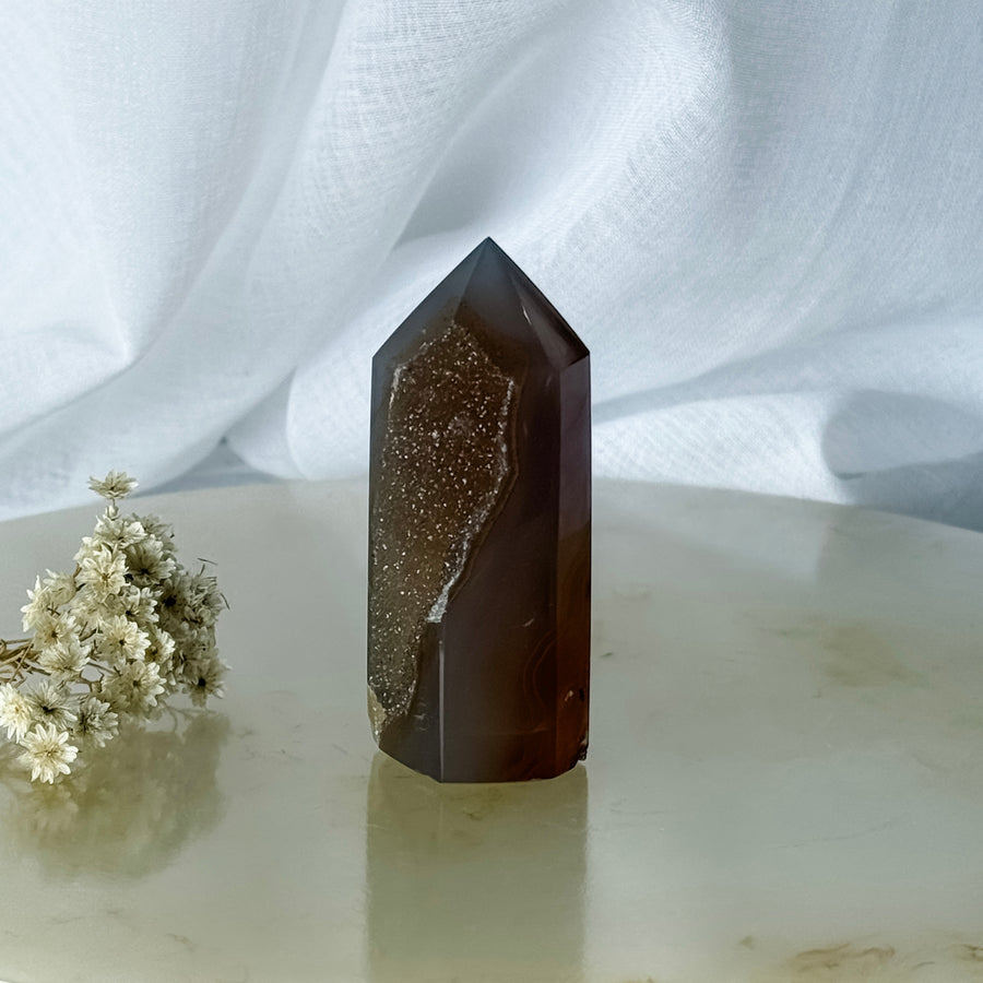 agate druzy point 22