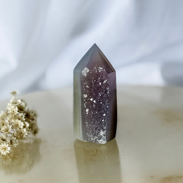 agate druzy point 23