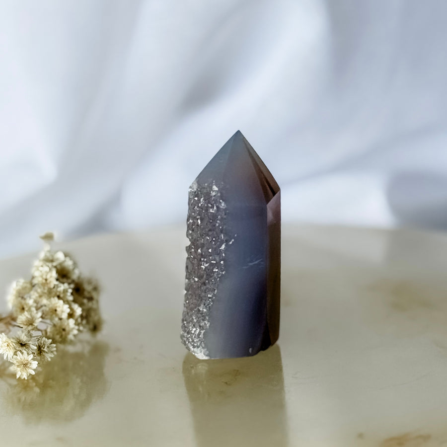 agate druzy point 23