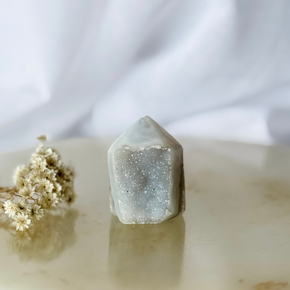 agate druzy point 25