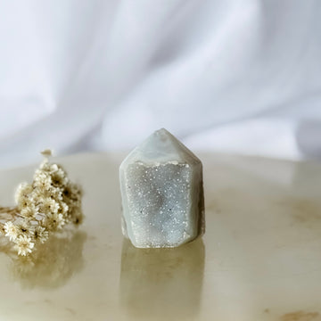 agate druzy point 25
