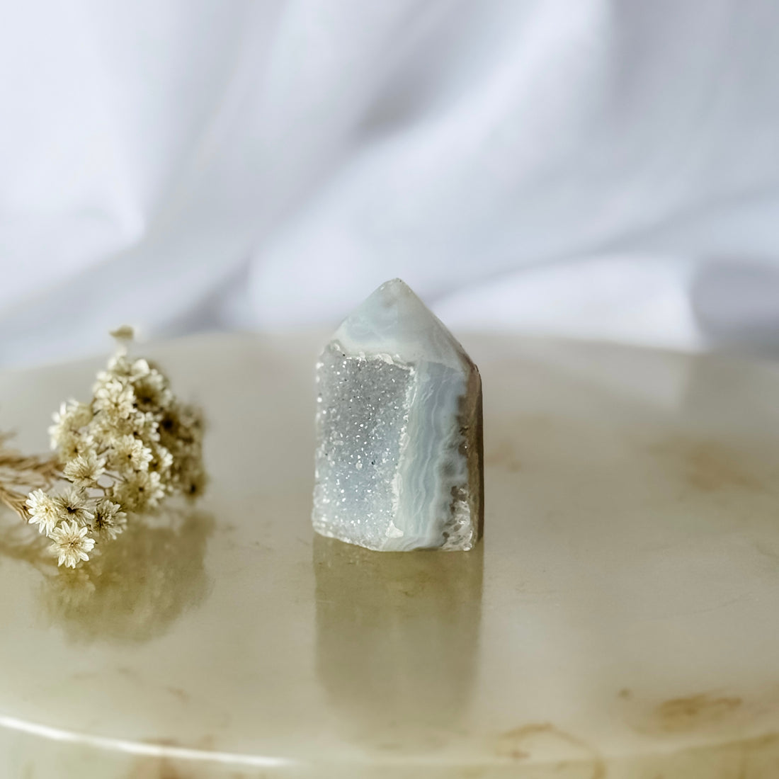 agate druzy point 25