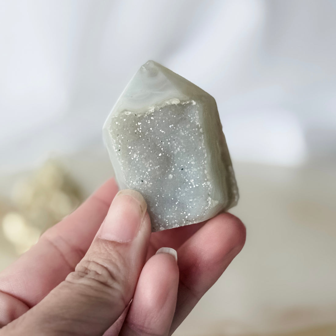 agate druzy point 25