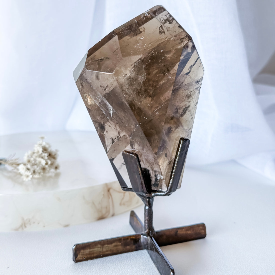 citrine on brass stand 01