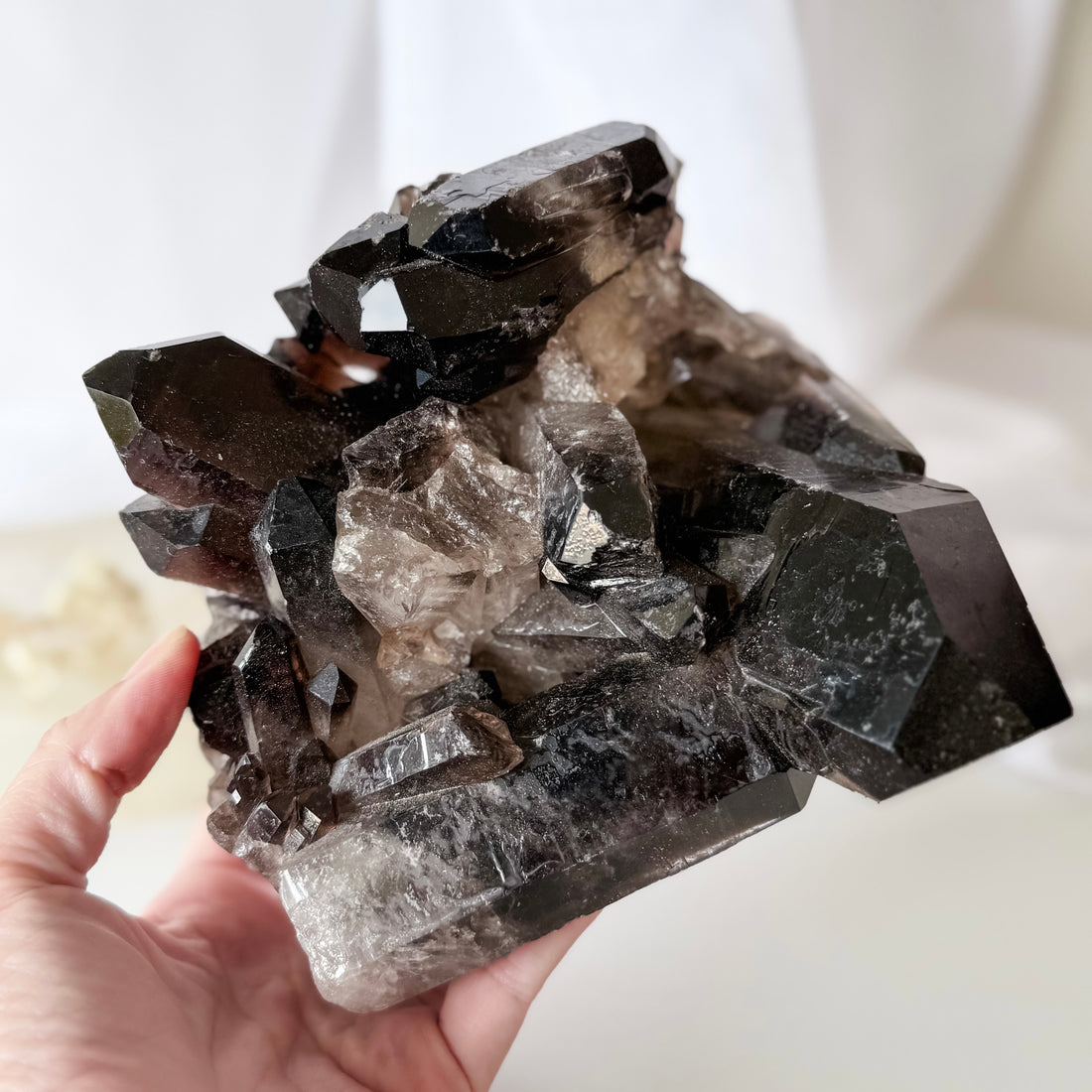 smoky quartz cluster 01
