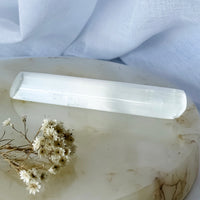 selenite wand - polished