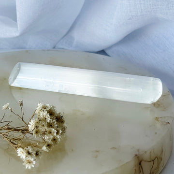 selenite wand - polished