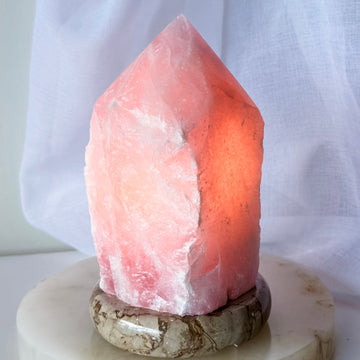 rose quartz lamp - large 01