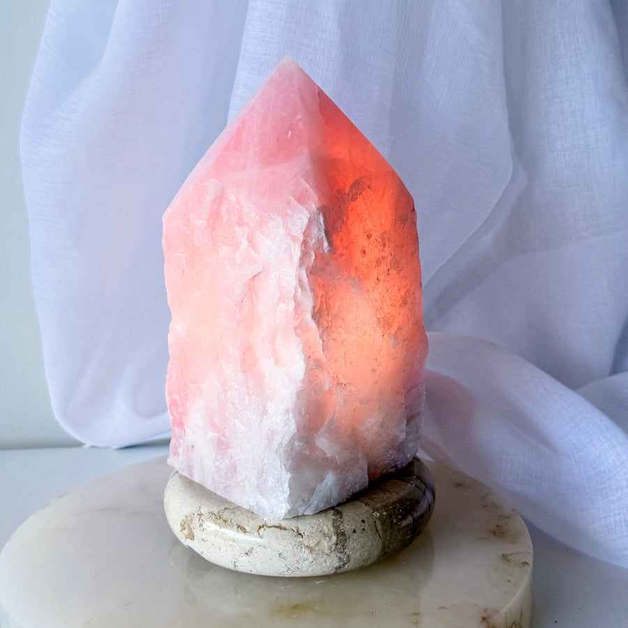 rose quartz lamp - large 02