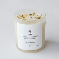 zodiac series - crystal infused candle - leo