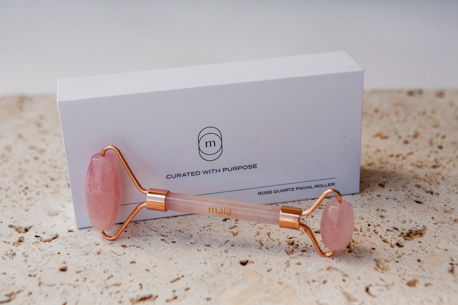 rose quartz facial roller