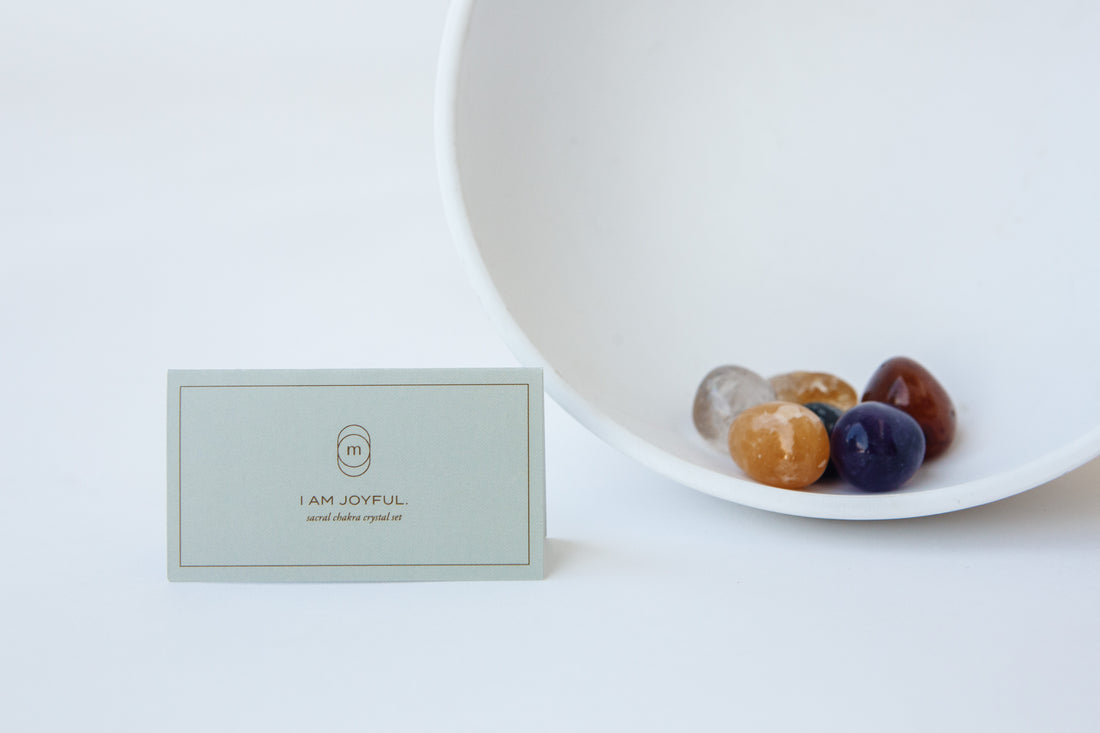 sacral chakra crystal set