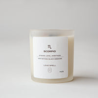 zodiac series - crystal infused candle - scorpio