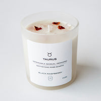 zodiac series - crystal infused candle - taurus