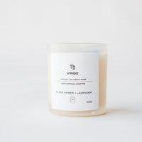 zodiac series - crystal infused candle - virgo