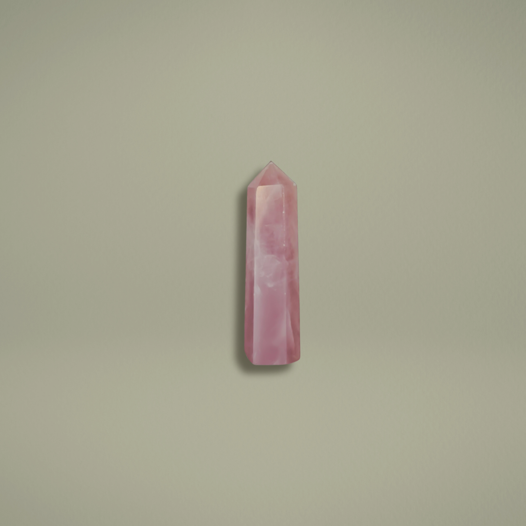 rose quartz point