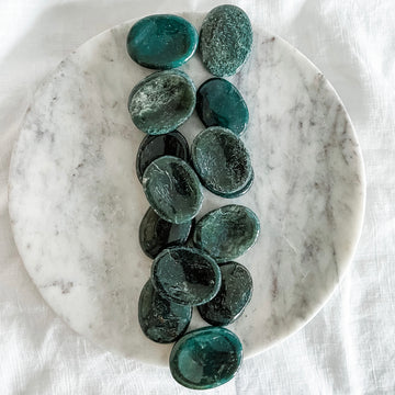 moss agate worry stone