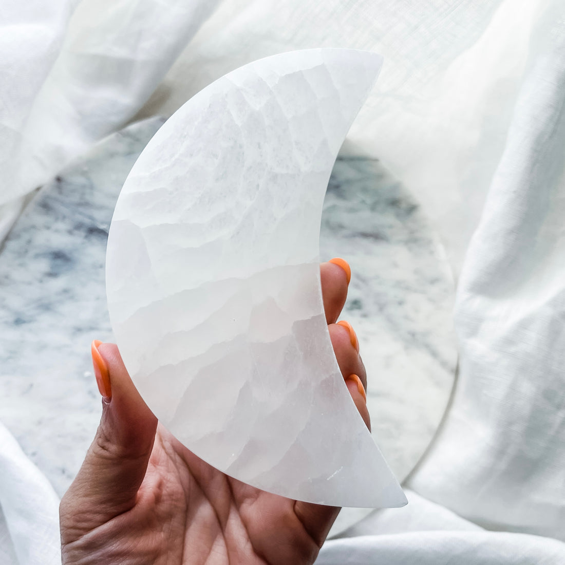 selenite moon