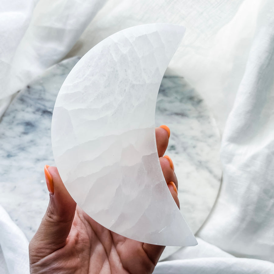 selenite moon