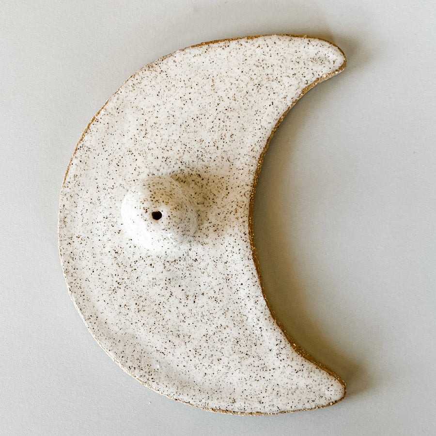 moon incense holder
