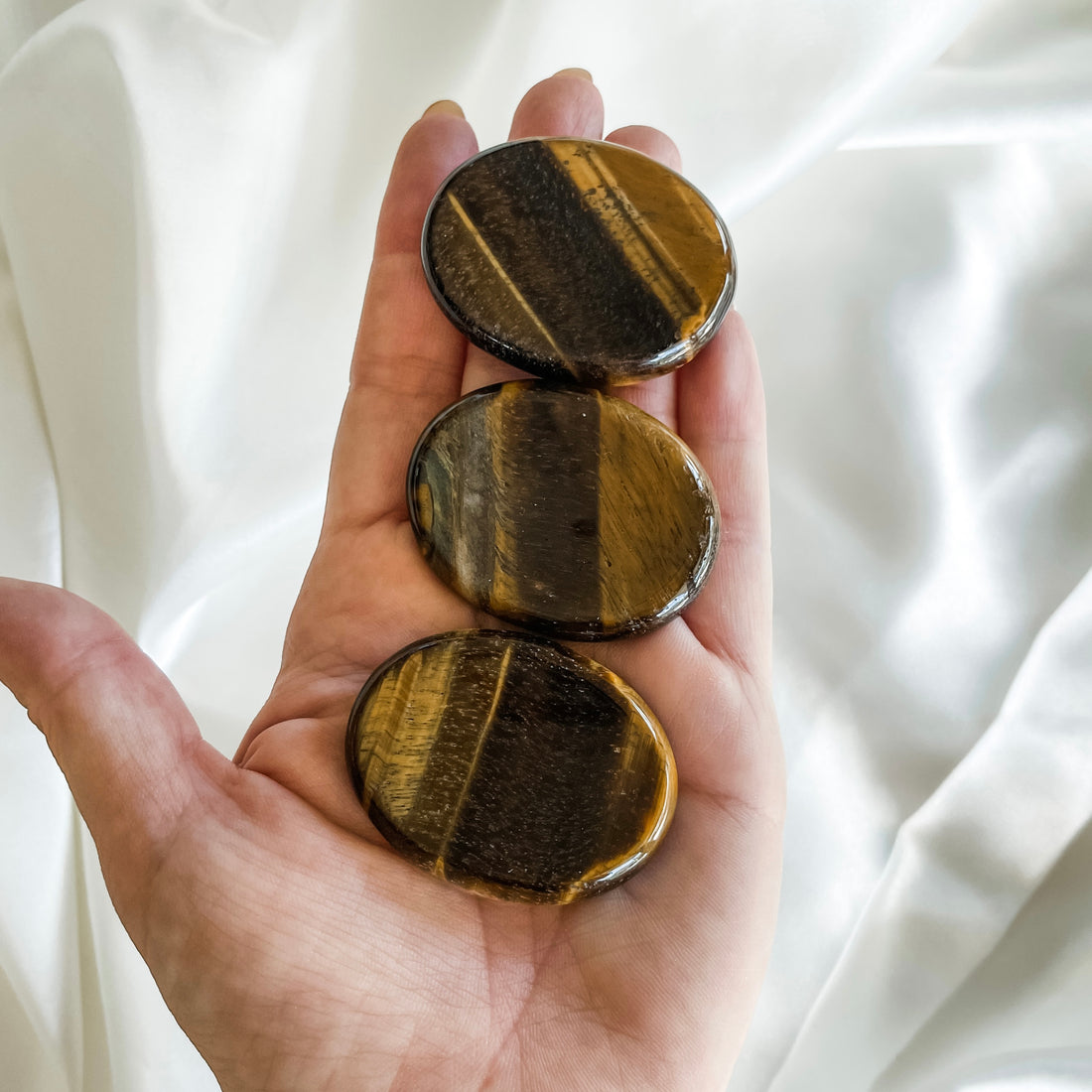 tiger eye worry stone