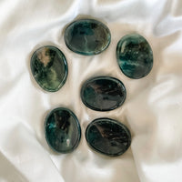 moss agate worry stone